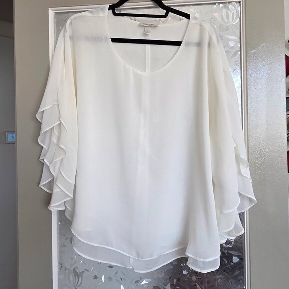 Dress Barn Tops - Flowy white blouse - size L